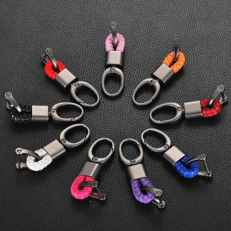 360 Degree Rotating For Car Hot Sale KeyChain High Quality Key Rings Handmade Horseshoe Buckle Leather Woven High-Grade 1PC
360 Degree Rotating For Car Hot Sale KeyChain High Quality Key Rings Handmade Horseshoe Buckle Leather Woven High-Grade 1PC