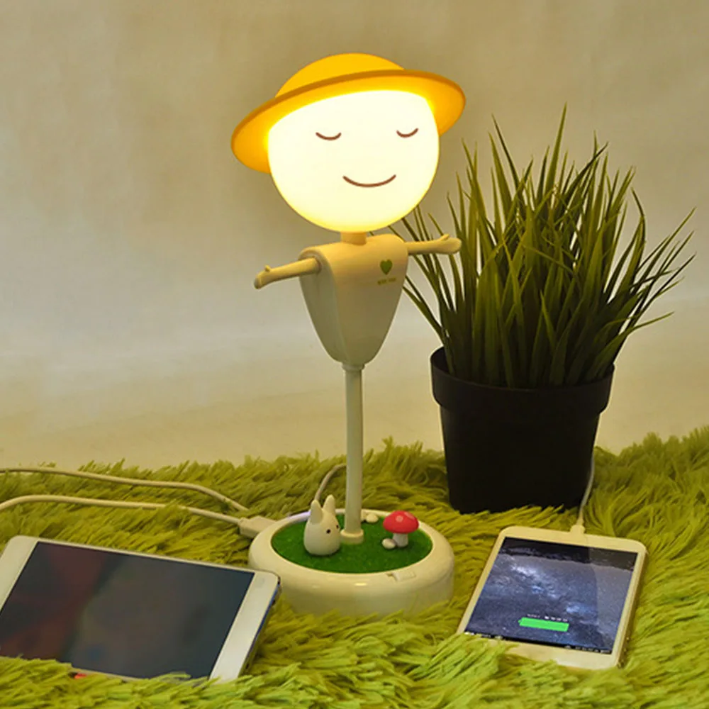 Cute Flexible scarecrow pattern Night Desk Light Modern Touch Switch Dimmer USB Charging LED Table Lamp
Cute Flexible scarecrow pattern Night Desk Light Modern Touch Switch Dimmer USB Charging LED Table Lamp