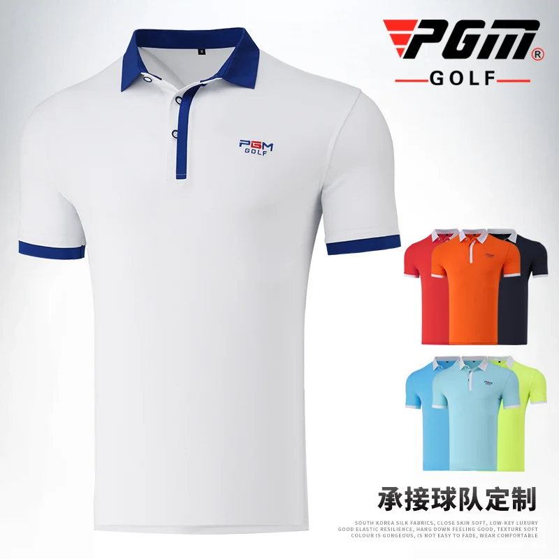 Men's T-shirt Golf Sports Summer Short Sleeve Men's Cloth Polyester Turn-down Collar Sportswear Brand PGM
Men's T-shirt Golf Sports Summer Short Sleeve Men's Cloth Polyester Turn-down Collar Sportswear Brand PGM