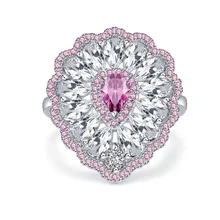 Wedding Ring Clear Pink AAA Zircon Micro Pave Floral Shape Women Bridal Luxury Jewelry Party Universary Dropshipping Wholesale
Wedding Ring Clear Pink AAA Zircon Micro Pave Floral Shape Women Bridal Luxury Jewelry Party Universary Dropshipping Wholesale