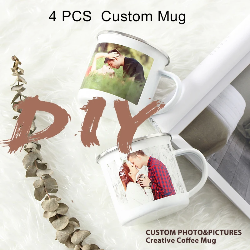 4 PCS Coffee Mug Printing Custom Logo Enamel Coffee Cup Handmade Healthy Drink Mug Tea Mugs 350ml Present Gifts Wholesale
4 PCS Coffee Mug Printing Custom Logo Enamel Coffee Cup Handmade Healthy Drink Mug Tea Mugs 350ml Present Gifts Wholesale