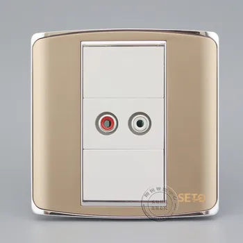 Wall Face Plate AV Audio Video Champagne Color Outlet Socket Assorted Panel Faceplate
Wall Face Plate AV Audio Video Champagne Color Outlet Socket Assorted Panel Faceplate