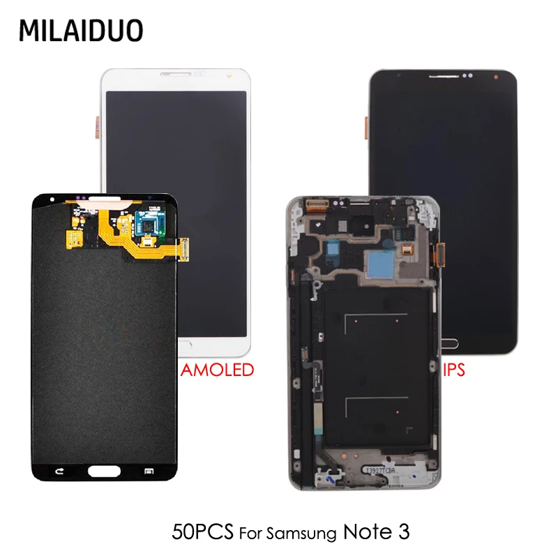 50 PCS Super AMOLED For SAMSUNG Galaxy Note 3 III SM-N9005 SM-N900 LCD Display 5.7'' OEM OLED Touch Screen Digitizer Assembly
50 PCS Super AMOLED For SAMSUNG Galaxy Note 3 III SM-N9005 SM-N900 LCD Display 5.7'' OEM OLED Touch Screen Digitizer Assembly