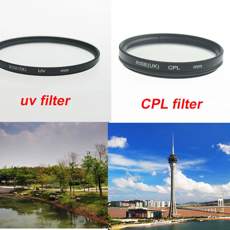 RISE (UK) 55mm Ultra-Violet UV filter+Circular polarizing CPL C-PL 55 mm lens filter for Canon Nikon Sony Camera lens
RISE (UK) 55mm Ultra-Violet UV filter+Circular polarizing CPL C-PL 55 mm lens filter for Canon Nikon Sony Camera lens