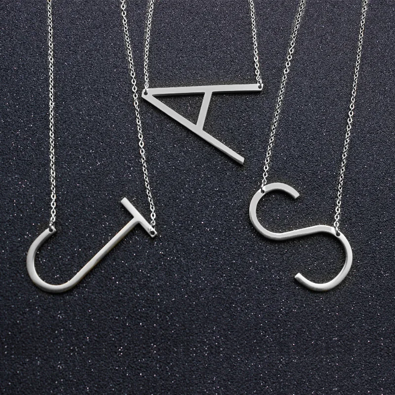 Silver Color 26 Alphabet Pendant Necklace combination Initial Charm Female initial Pendant Jewelry Silver Necklace
Silver Color 26 Alphabet Pendant Necklace combination Initial Charm Female initial Pendant Jewelry Silver Necklace