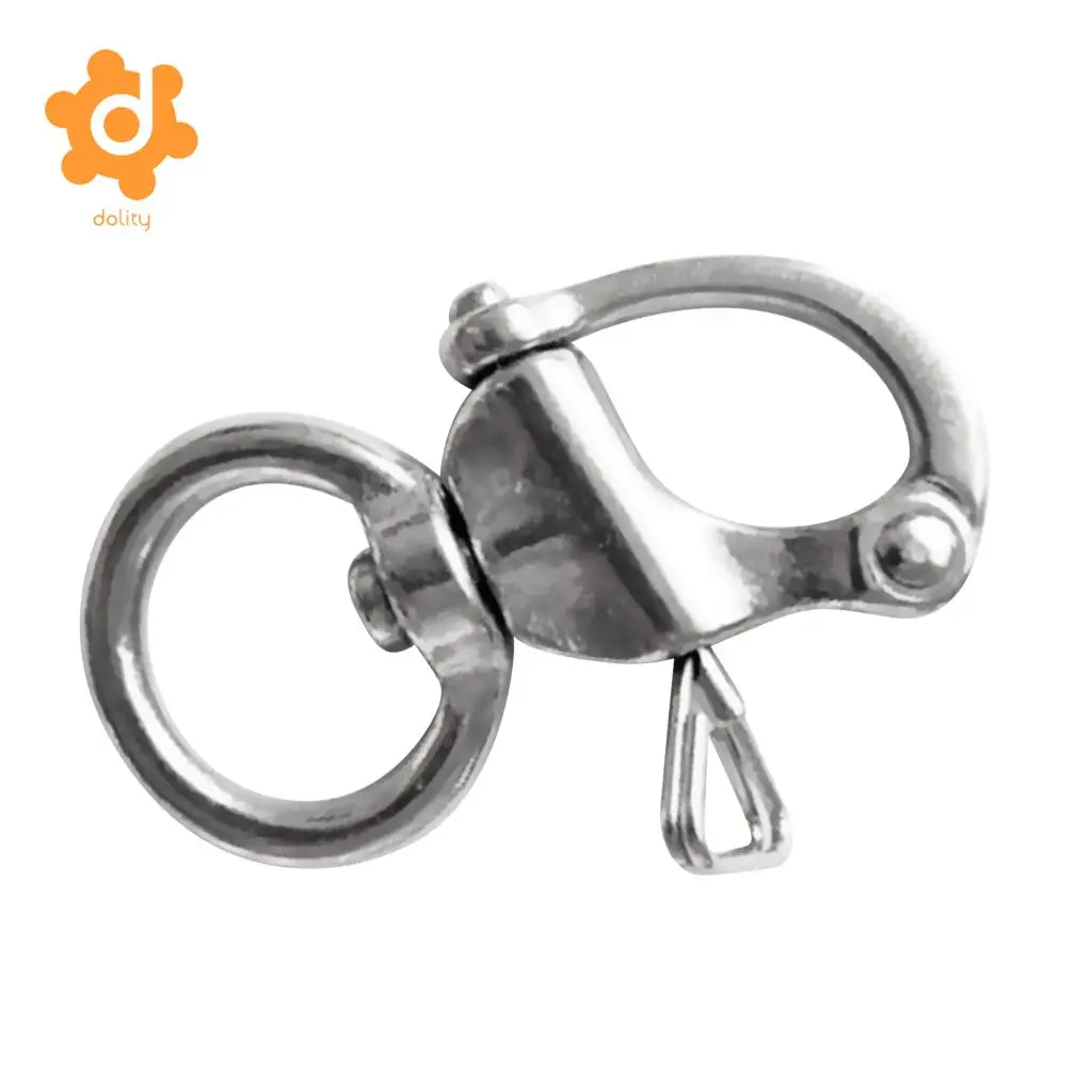 Durable Stainless Steel Snap Shackle Quick Release Swivel Bail Rigging Heavy Duty Swivel Bail Snap Shackle Avoid Sharp Edge