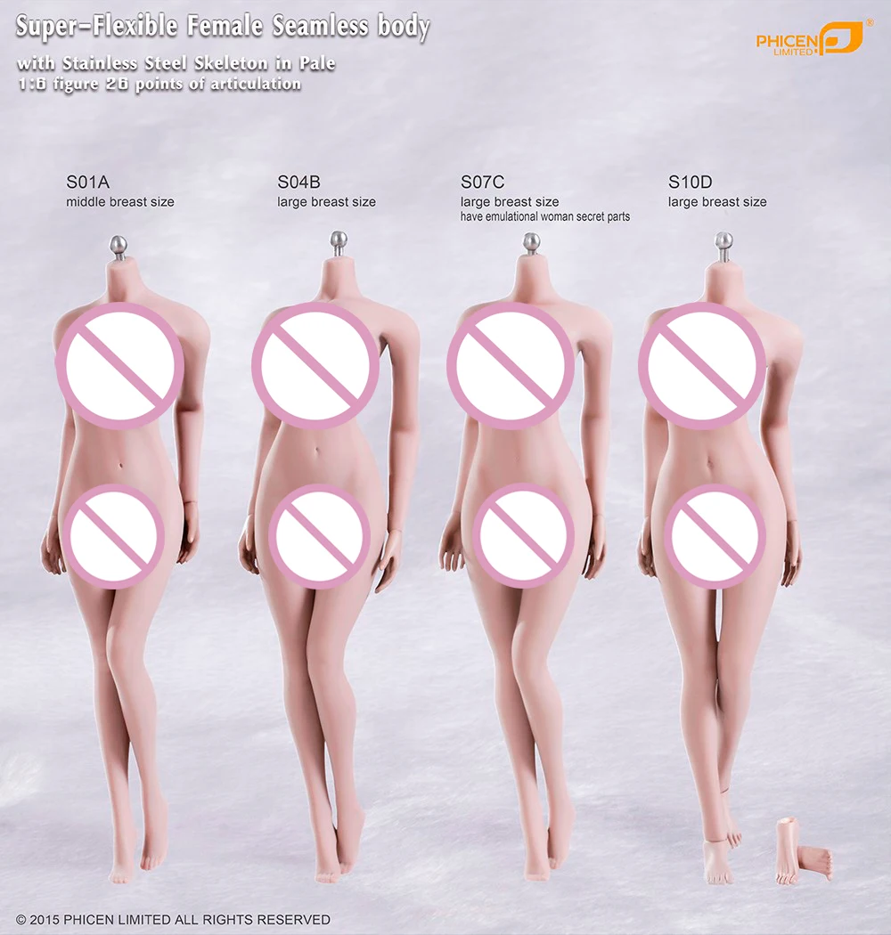 TBLeague S01A S04B S07C S10D Super-Flexible Seamless Body With Stainless Steel Skeleton In Pale
TBLeague S01A S04B S07C S10D Super-Flexible Seamless Body With Stainless Steel Skeleton In Pale