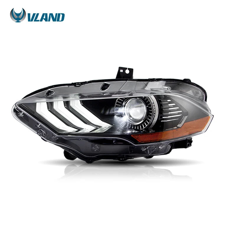 Vland Factory Car Accessories Head Lamp for Ford Mustang 2018-up LED Headlight with New Design with Led High and Low Beam Lights
Vland Factory Car Accessories Head Lamp for Ford Mustang 2018-up LED Headlight with New Design with Led High and Low Beam Lights