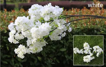 100 CM Long Artificial Bouquet Simulation Cherry Blossom Flower White and Pink Available For Home Wedding Party Decoration Suppl
100 CM Long Artificial Bouquet Simulation Cherry Blossom Flower White and Pink Available For Home Wedding Party Decoration Suppl