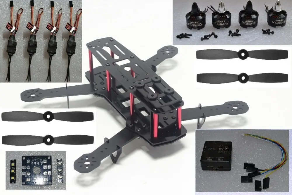 Mini 250 full carbon Quadcopter frame CC3D Flight Controller 2204 2300kv Motor simonk12A Esc 5045 Propeller
Mini 250 full carbon Quadcopter frame CC3D Flight Controller 2204 2300kv Motor simonk12A Esc 5045 Propeller