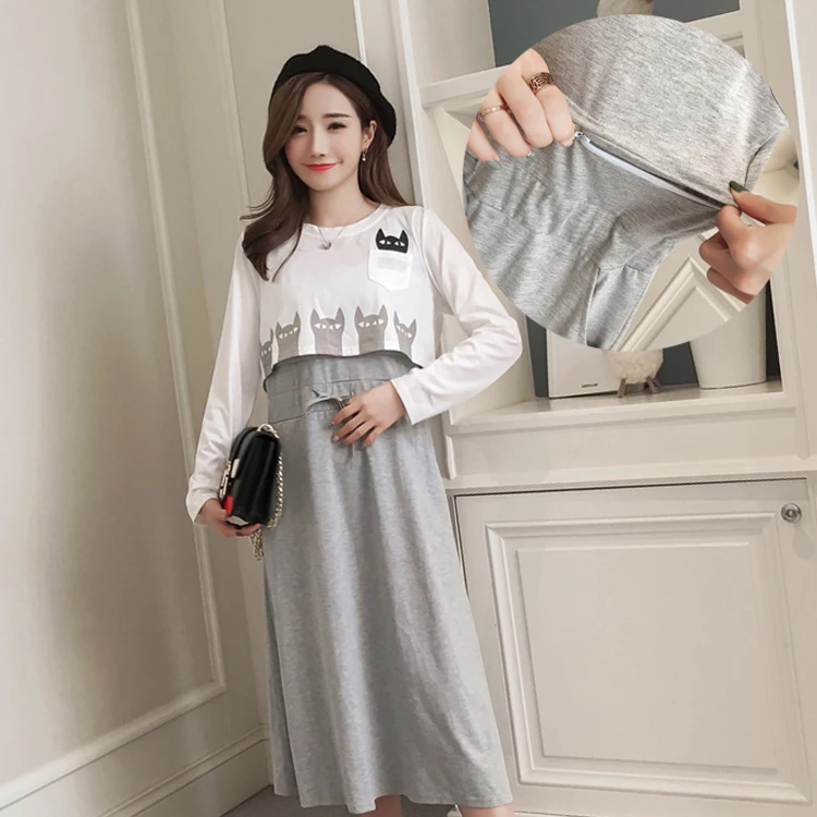 2019 Spring Autumn Nursing Dress Breastfeeding Maternity Clothes For Pregnant Woman Cotton Long Sleeve Lactation Dress Vestidos
2019 Spring Autumn Nursing Dress Breastfeeding Maternity Clothes For Pregnant Woman Cotton Long Sleeve Lactation Dress Vestidos