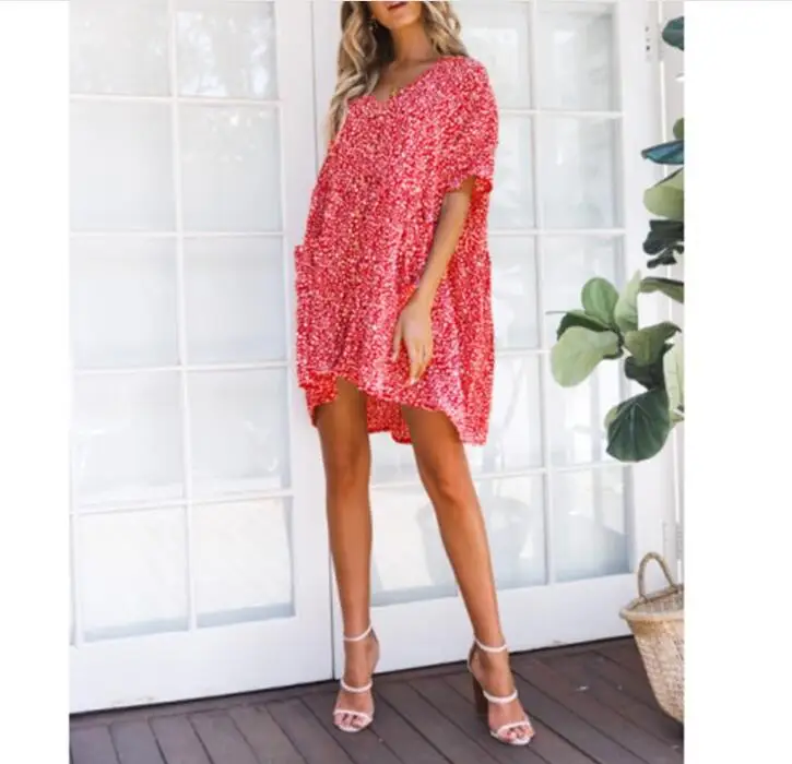 Summer Women Dress Elegant Vintage beach dress short sleeve causal sexy Button Mini dress boho korean vestidos
Summer Women Dress Elegant Vintage beach dress short sleeve causal sexy Button Mini dress boho korean vestidos