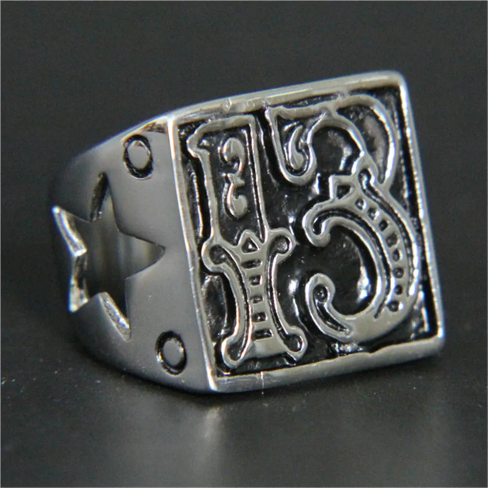 1pc Support Drop Ship Number 13 Ring 316L Stainless Steel Fashion Jewelry Punk Hollow Out Star Ring
1pc Support Drop Ship Number 13 Ring 316L Stainless Steel Fashion Jewelry Punk Hollow Out Star Ring