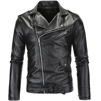 Spring fashion motorcycle leather jacket men Slim Fit oblique zip PU jacket autumn men leather jacket coats black M-4XL
Spring fashion motorcycle leather jacket men Slim Fit oblique zip PU jacket autumn men leather jacket coats black M-4XL