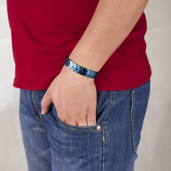 Vinterly Blue Titanium Bracelet Male Chain Energy Germanium Magnetic Bracelet Health Hologram Titanium Magnetic Bracelet Mens
Vinterly Blue Titanium Bracelet Male Chain Energy Germanium Magnetic Bracelet Health Hologram Titanium Magnetic Bracelet Mens