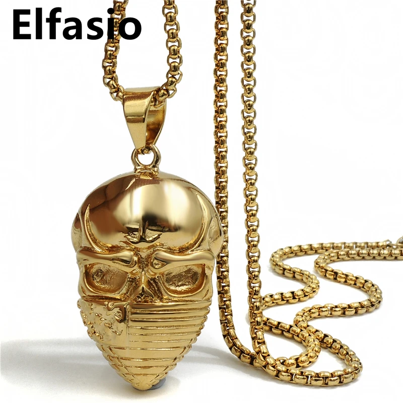 Mens Large American Flag Mask Skull Silver Gold Stainless Steel Pendant With 18inch-30inch Necklace Chain Jewelry
Mens Large American Flag Mask Skull Silver Gold Stainless Steel Pendant With 18inch-30inch Necklace Chain Jewelry