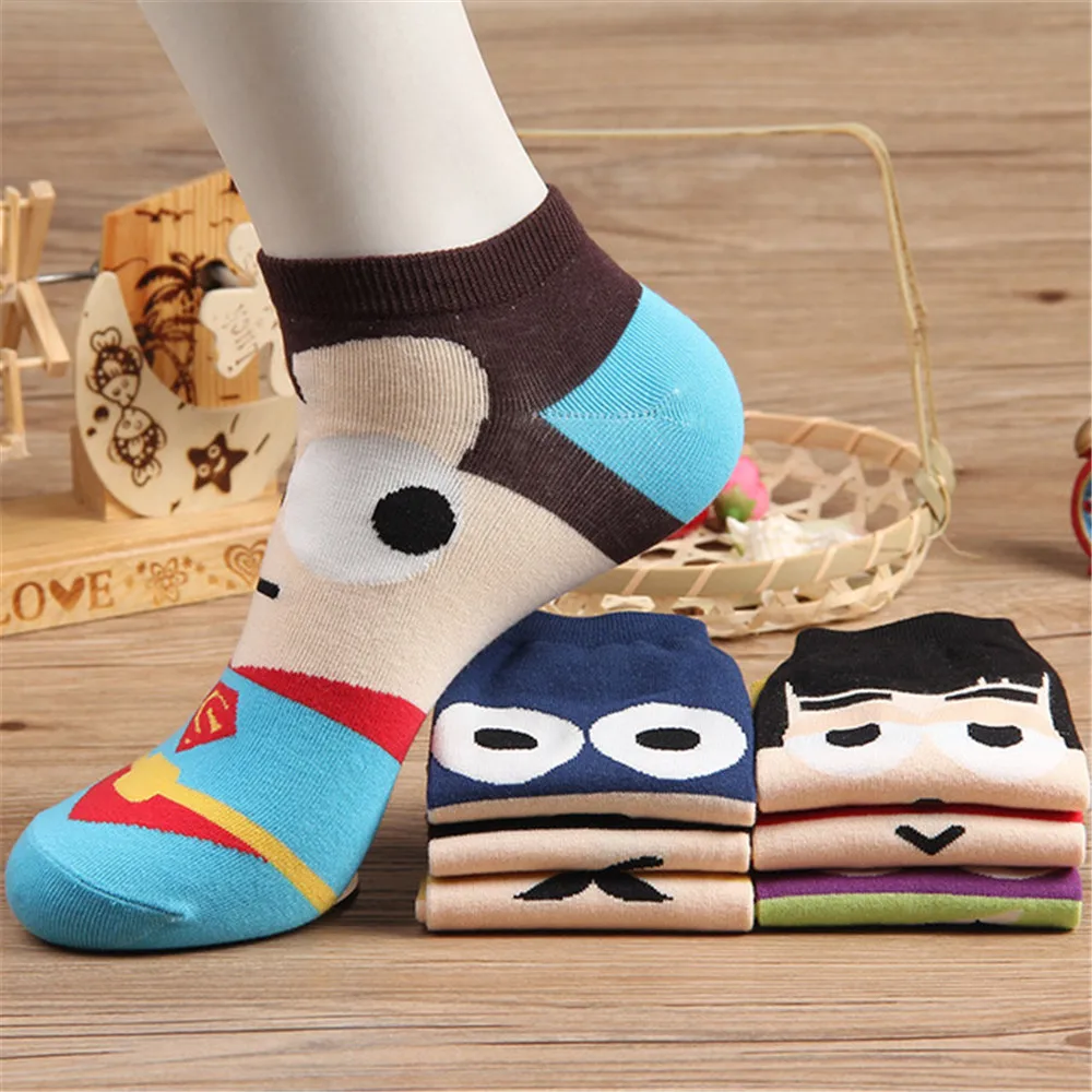 cosplay Summer Men Harajuku Tube Socks Hip Hop Superhero Batman Iron man Pattern Art Short Sock Novelty Happy Ankle Socks
cosplay Summer Men Harajuku Tube Socks Hip Hop Superhero Batman Iron man Pattern Art Short Sock Novelty Happy Ankle Socks