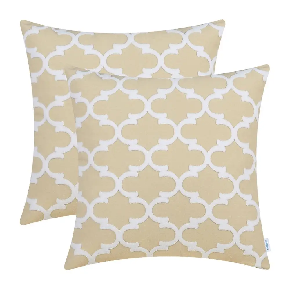 Pack of 2 CaliTime Supersoft Cushion Cover for Sofa Bed Bedding Fluffy White Modern Accent Geometric 18 X 18 Inches Wheat
Pack of 2 CaliTime Supersoft Cushion Cover for Sofa Bed Bedding Fluffy White Modern Accent Geometric 18 X 18 Inches Wheat