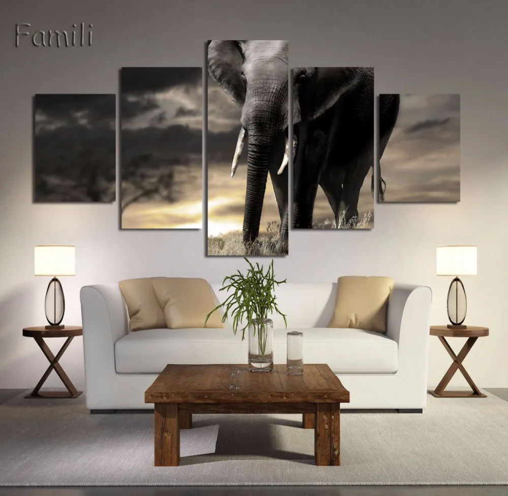 Stretched 5 Panel animal painting canvas prints public picture elephants without ivory protect animals modern artwork with love
Stretched 5 Panel animal painting canvas prints public picture elephants without ivory protect animals modern artwork with love