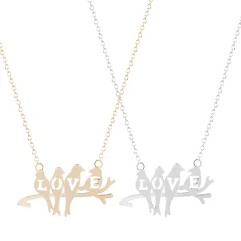 QIAMNI New Style 30pcs/lot Love Birds Necklace Unique Pendant Necklace Minimalist Jewelry Hot Fashion Gift for Girls and Women
QIAMNI New Style 30pcs/lot Love Birds Necklace Unique Pendant Necklace Minimalist Jewelry Hot Fashion Gift for Girls and Women