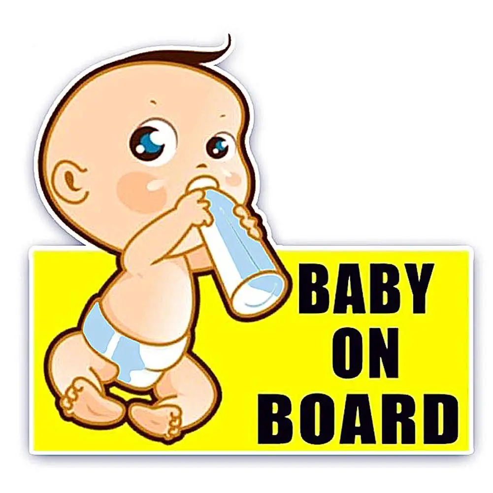 Car Sticker Lovely Cartoon BABY ON BOARD Baby Drinking Milk Pattern Sticker Color Reflective Warning Sticker Waterproof
Car Sticker Lovely Cartoon BABY ON BOARD Baby Drinking Milk Pattern Sticker Color Reflective Warning Sticker Waterproof