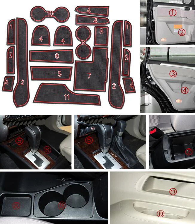 AHHDMCL Car Door Groove Mat Gate Slot Cup Armrest Storage Pad Mat For Mitsubishi Pajero Sport 2015
AHHDMCL Car Door Groove Mat Gate Slot Cup Armrest Storage Pad Mat For Mitsubishi Pajero Sport 2015