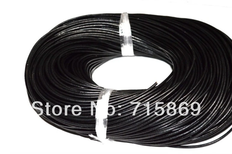 Free ship 100 Meters 3mm Black Round Genuine Leather Cord, Necklace & Bracelet Real Leather Cord
Free ship 100 Meters 3mm Black Round Genuine Leather Cord, Necklace & Bracelet Real Leather Cord