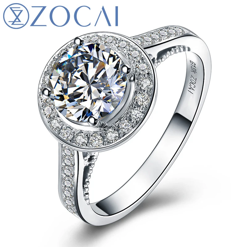 ZOCAI BRNAD MY LOVE "3.0 CARAT EFFECT" 1.25 CT CERTIFIED G / VS1 18K WHITE GOLD DIAMOND ENGAGEMENT RING W02779
ZOCAI BRNAD MY LOVE "3.0 CARAT EFFECT" 1.25 CT CERTIFIED G / VS1 18K WHITE GOLD DIAMOND ENGAGEMENT RING W02779
