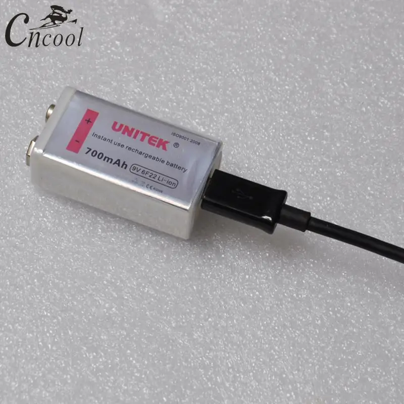 Cncool Powerful 9V 6F22 700mAh USB Rechargeable 9V Battery li-ion RC Battery For microphone
Cncool Powerful 9V 6F22 700mAh USB Rechargeable 9V Battery li-ion RC Battery For microphone