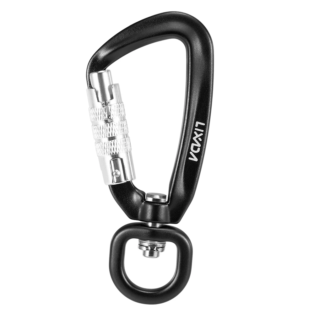 Outdoor 360° Rotatable Spinner Carabiner Swivel Leash Hook Small Auto Locking Carabiner Rotational Hammock Hanging Clip Tools
Outdoor 360° Rotatable Spinner Carabiner Swivel Leash Hook Small Auto Locking Carabiner Rotational Hammock Hanging Clip Tools