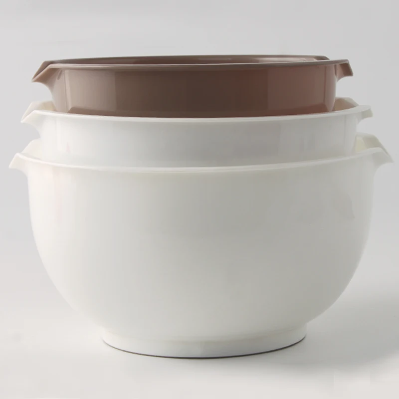 3-Piece Mixing Bolw Set in Plastic Food Grade Plastic Bowls For DIY Baking Tools
3-Piece Mixing Bolw Set in Plastic Food Grade Plastic Bowls For DIY Baking Tools