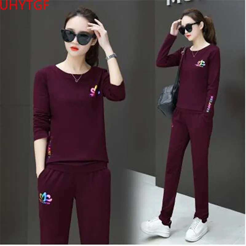 Spring autumn Leisure Sporting suit set New Two piece set top and pants fashion plus-size Long sleeve cotton Tracksuit for women
Spring autumn Leisure Sporting suit set New Two piece set top and pants fashion plus-size Long sleeve cotton Tracksuit for women