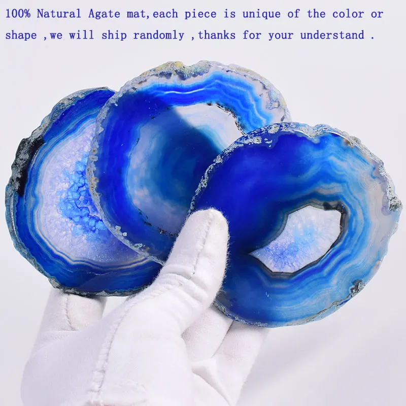 8-9 cm Gems Crafts Pad Natural Blue Agate Slice Coaster Cup Mug Glass Beverage Holder Pad Quartz Onyx Stone Mat Art Home Decor
8-9 cm Gems Crafts Pad Natural Blue Agate Slice Coaster Cup Mug Glass Beverage Holder Pad Quartz Onyx Stone Mat Art Home Decor