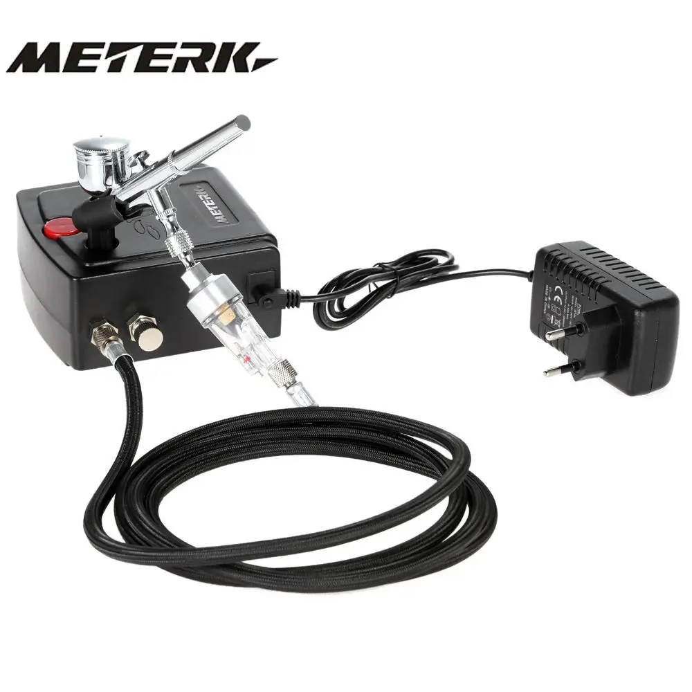 Meterk 100-250V Airbrush Feed Dual Action Air Compressor Kit for Art Painting Manicure Spray Model Spray Gun Nail Tool Set
Meterk 100-250V Airbrush Feed Dual Action Air Compressor Kit for Art Painting Manicure Spray Model Spray Gun Nail Tool Set