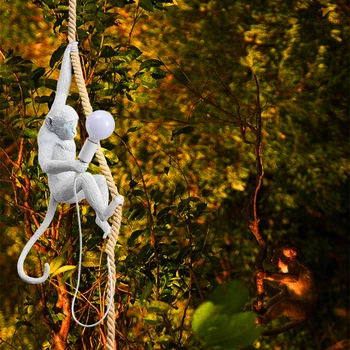 Modern LED Color Monkey Pendant Lights Lighting Resin Loft Hemp Pendant Lamps Luminaires Bar Cafe Hanging Lmap Lighting Fixtures
Modern LED Color Monkey Pendant Lights Lighting Resin Loft Hemp Pendant Lamps Luminaires Bar Cafe Hanging Lmap Lighting Fixtures