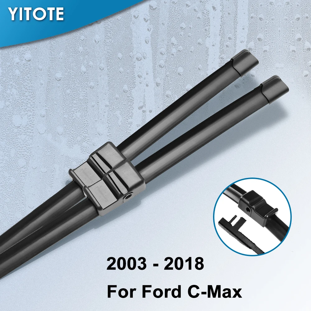YITOTE Windscreen Wiper Blades for Ford C-Max ( c max ) Fit Side Pin Arms / Pinch Tab Arms Model Year from 2003 to 2018
YITOTE Windscreen Wiper Blades for Ford C-Max ( c max ) Fit Side Pin Arms / Pinch Tab Arms Model Year from 2003 to 2018