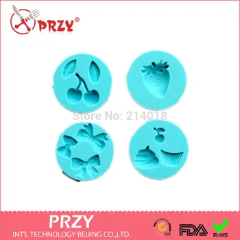 4pcs cherry /strawberry/cupcakes/bow modelling silicon fondant Cake decoration mold wholesale fondant mold chocolate mold
4pcs cherry /strawberry/cupcakes/bow modelling silicon fondant Cake decoration mold wholesale fondant mold chocolate mold