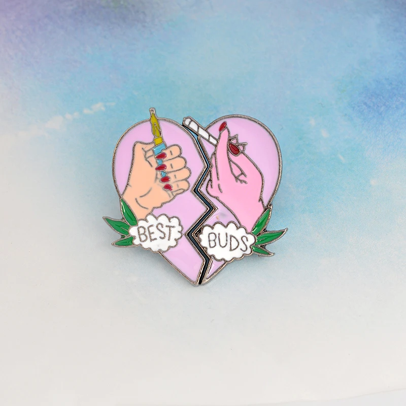 2pcs/set brooch pins set 2 pieces broken hearts BEST BUDS Lighter cigarette leaf pin Best friends matching jewelry
2pcs/set brooch pins set 2 pieces broken hearts BEST BUDS Lighter cigarette leaf pin Best friends matching jewelry