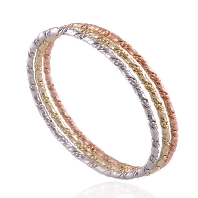MxGxFam Charming My Style Women Bangles Braceleets 6cm with Multicolor (14 K/Rose Gold/White Gold Color) 3pcs/ set
MxGxFam Charming My Style Women Bangles Braceleets 6cm with Multicolor (14 K/Rose Gold/White Gold Color) 3pcs/ set