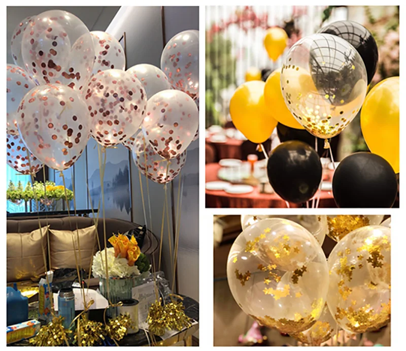 20Pcs Confetti Balloons 12 Inch Transparent Latex Balloons with Gold Silver Confetti for Wedding Party Birthday Baby Shower
20Pcs Confetti Balloons 12 Inch Transparent Latex Balloons with Gold Silver Confetti for Wedding Party Birthday Baby Shower