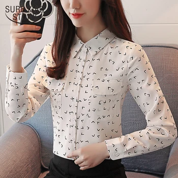 2018 new spring women clothing long sleeved blouses casual fashion print button office lady women tops chiffon shirts D513 30
2018 new spring women clothing long sleeved blouses casual fashion print button office lady women tops chiffon shirts D513 30