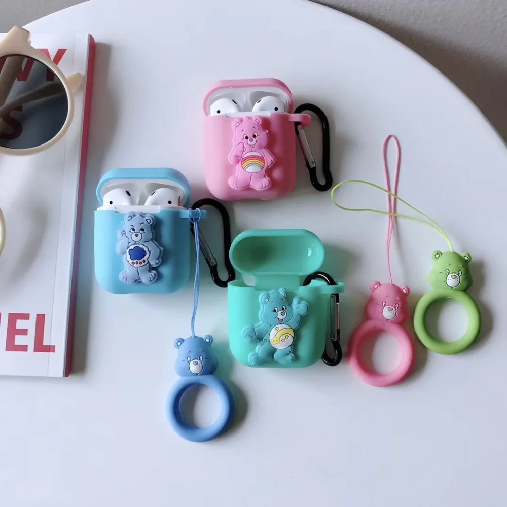 rainbow bear strap shockproof Silicon Earphone Case For AirPods Bluetooth Wireless Cover skin Accessory for Airpods Ear Pods Bag
rainbow bear strap shockproof Silicon Earphone Case For AirPods Bluetooth Wireless Cover skin Accessory for Airpods Ear Pods Bag