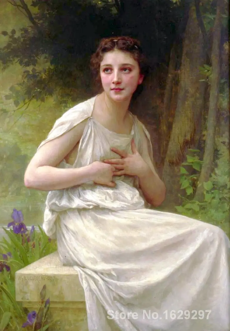 Reflexion William Adolphe Bouguereau painting for bedroom decoration High quality
Reflexion William Adolphe Bouguereau painting for bedroom decoration High quality