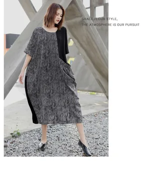 Summer Dress Cotton Women Plus Size 2019 lady patchwork big pocket summer loose casual dress
Summer Dress Cotton Women Plus Size 2019 lady patchwork big pocket summer loose casual dress