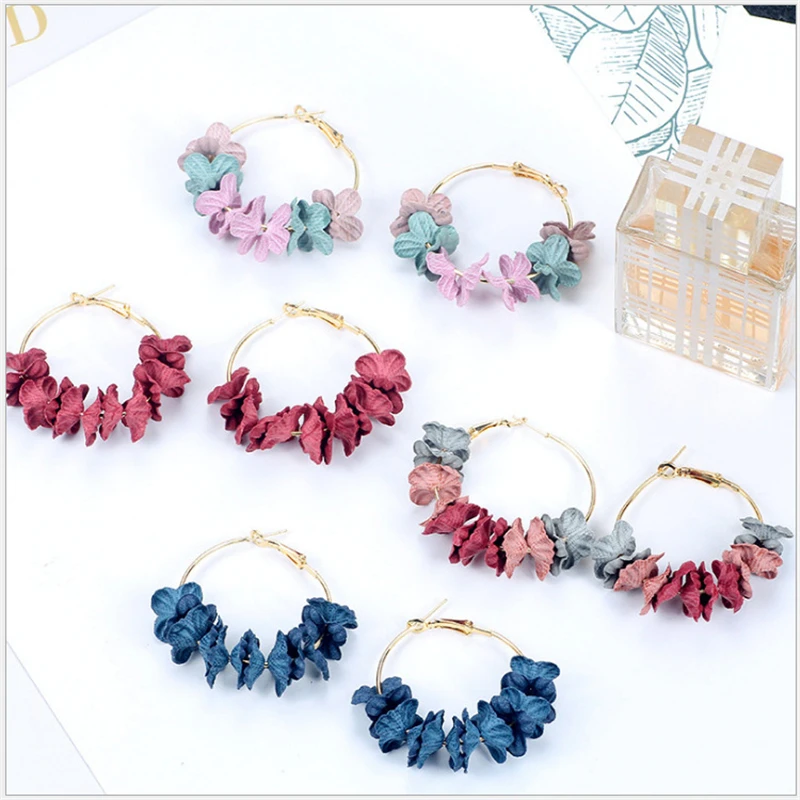 Sweet Cloth Earrings Long Flower Exaggerated Sexy Personality Round Earrings For Women Female Korean Jewelry 2019 New Trendy
Sweet Cloth Earrings Long Flower Exaggerated Sexy Personality Round Earrings For Women Female Korean Jewelry 2019 New Trendy