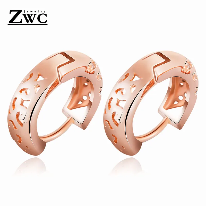 ZWC New Fashion Crystal Inlay Rose Gold Stud Earrings for Women Men Party Wedding Creative Glamour Earring Jewelry Wholesale
ZWC New Fashion Crystal Inlay Rose Gold Stud Earrings for Women Men Party Wedding Creative Glamour Earring Jewelry Wholesale
