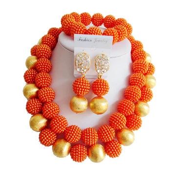 Fashion Nigeria Wedding african beads jewelry set orange Plastic pearl necklace Bridal Jewelry Sets Free shipping XY-016
Fashion Nigeria Wedding african beads jewelry set orange Plastic pearl necklace Bridal Jewelry Sets Free shipping XY-016