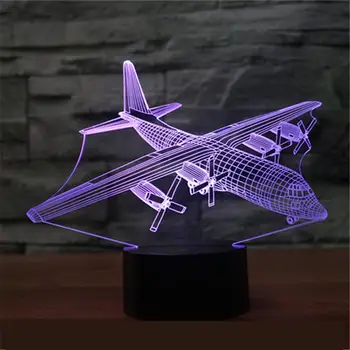 Aircraft 3d Lamp Decoration Gift Energy Saving Promotion Led Night Light Usb Led Lovely 7 color change 3D Light Fixtures
Aircraft 3d Lamp Decoration Gift Energy Saving Promotion Led Night Light Usb Led Lovely 7 color change 3D Light Fixtures