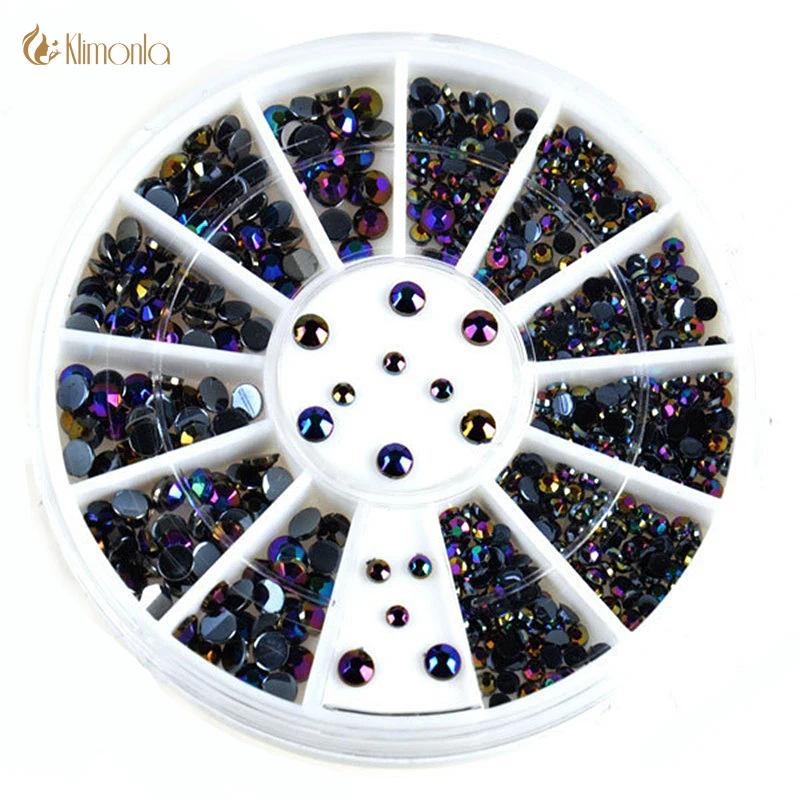 1Pc AB Round Nail Rhinestone Black Acrylic Crystals Resin Multi Sizes 3D Decoration In Wheel Nail Tool DIY Manicure
1Pc AB Round Nail Rhinestone Black Acrylic Crystals Resin Multi Sizes 3D Decoration In Wheel Nail Tool DIY Manicure