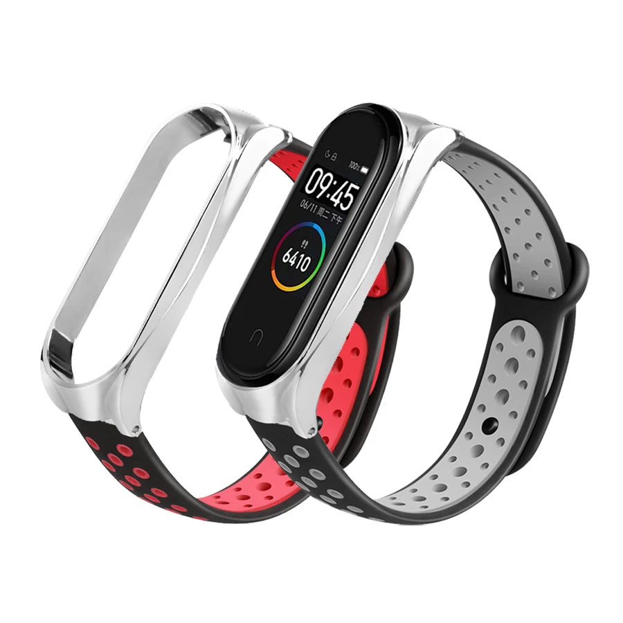 Силиконовый ремешок для часов Mi Band 4 браслет Xiaomi 3 аксессуары браслетов Miband Correa с